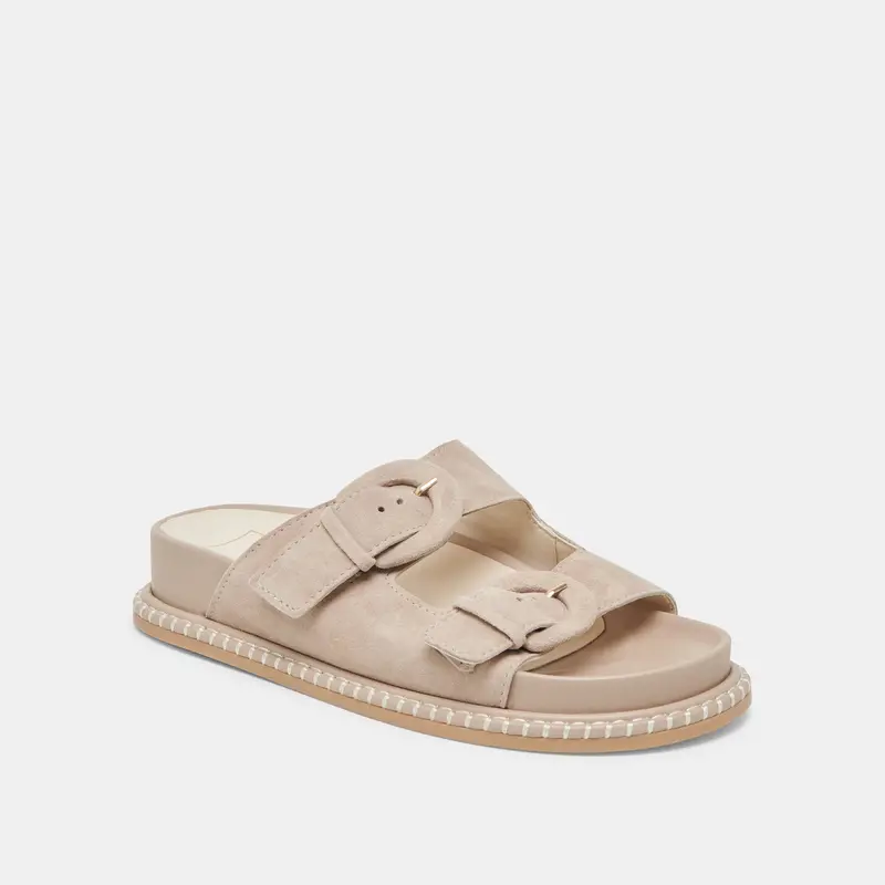 Shauny Sandals Dk Taupe Suede 4