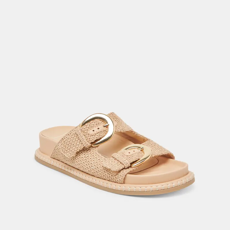 Shauny Sandals Natural Raffia 2