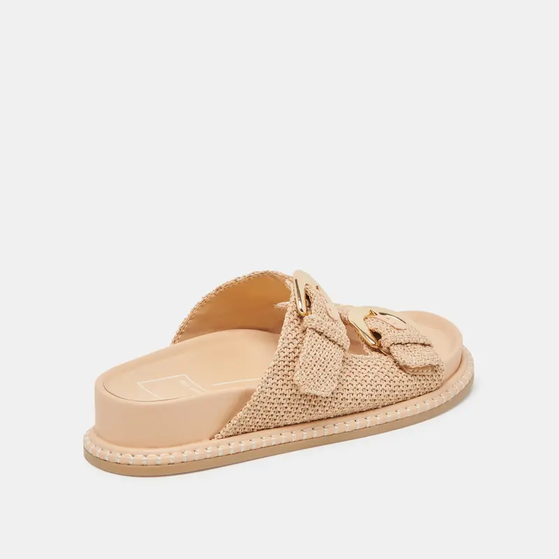 Shauny Sandals Natural Raffia 3