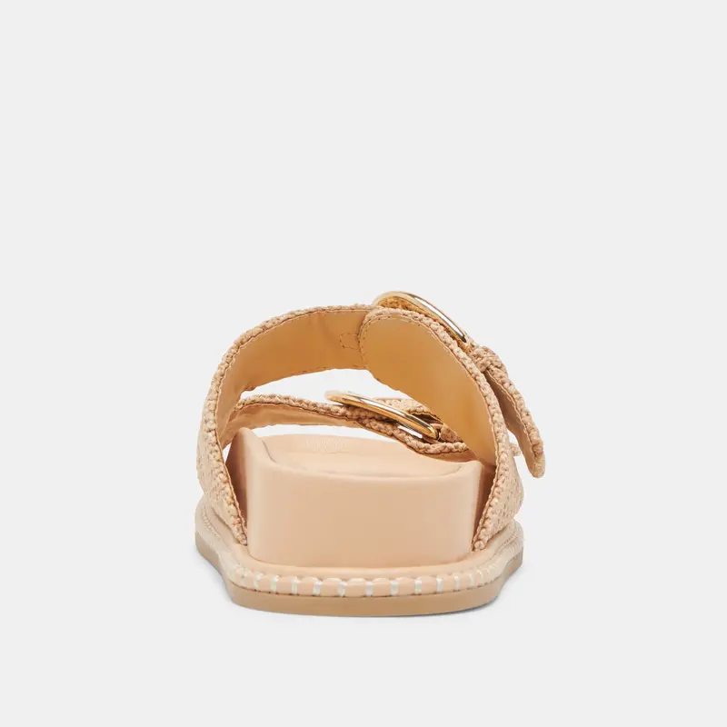 Shauny Sandals Natural Raffia 7