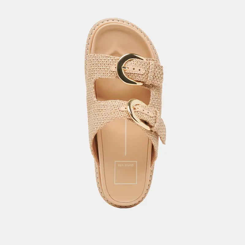 Shauny Sandals Natural Raffia 8
