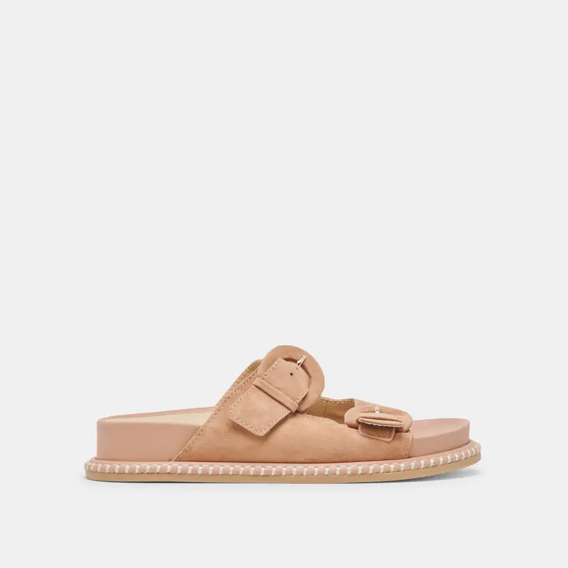 Shauny Sandals Toffee Suede 1