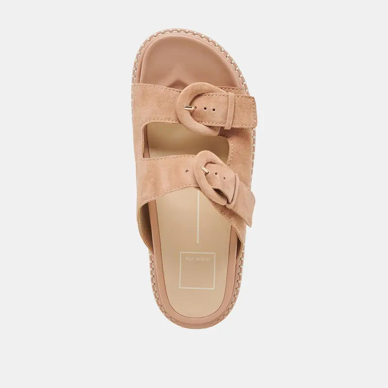 Shauny Sandals Toffee Suede 10