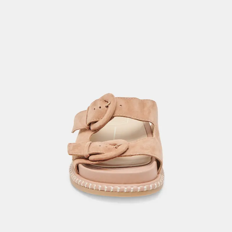 Shauny Sandals Toffee Suede 8