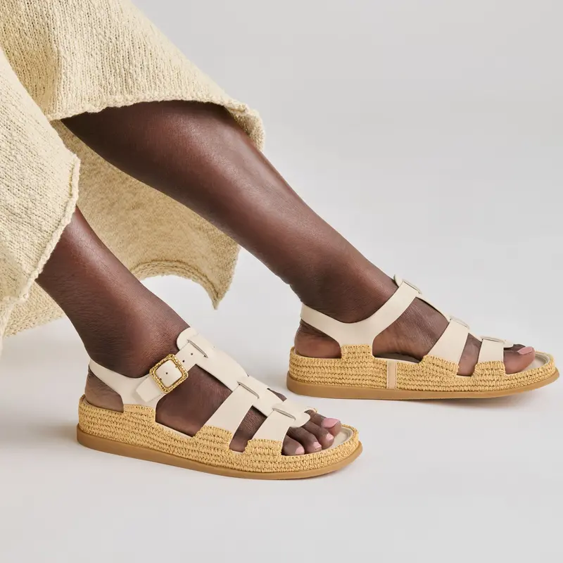 Shenna Sandals Bone Leather 6