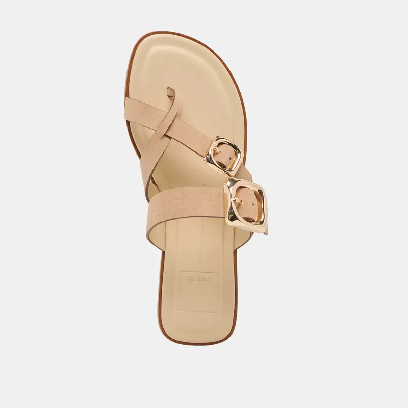 Shore Sandals Camel Suede 8