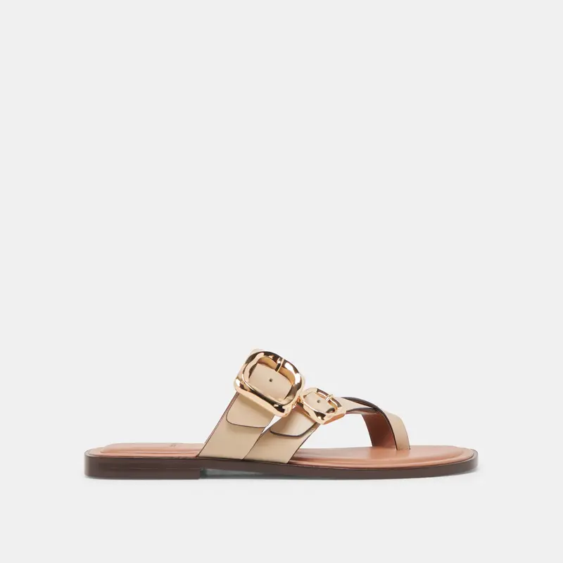 Shore Sandals Ivory Leather 1
