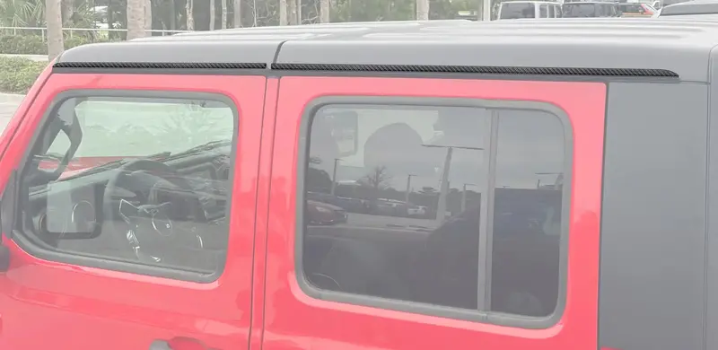 Side Roof Accent Overlays Fits 2019-2026 Jeep Gladiator 1