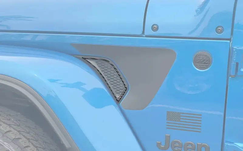Side Vender Vent Accent Overlays Fits 2019-2026 Jeep Gladiator 1