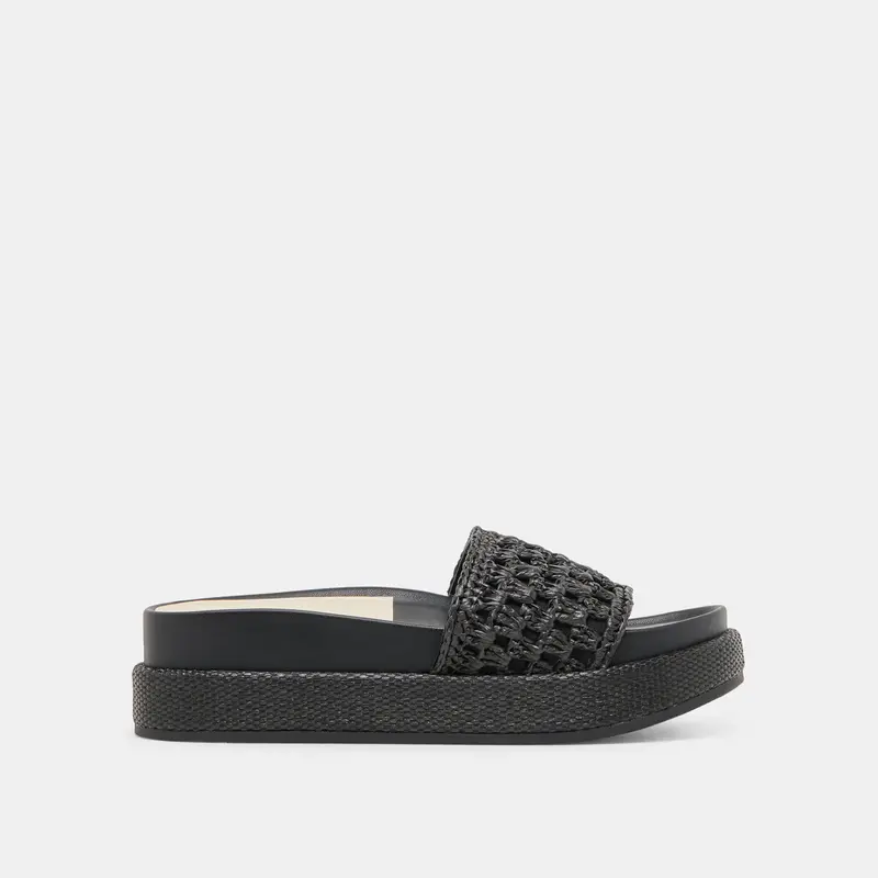 Sidona Sandals Onyx Raffia 1