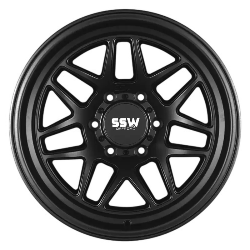 Sierra / Matte Black / 17X9.0 -25 1