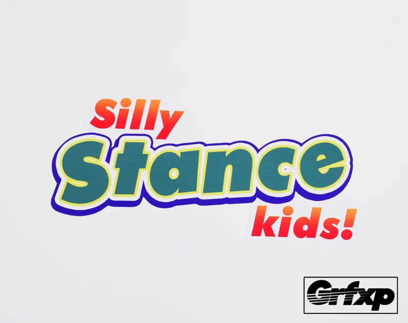 Silly Stance Kids Printed Sticker 1