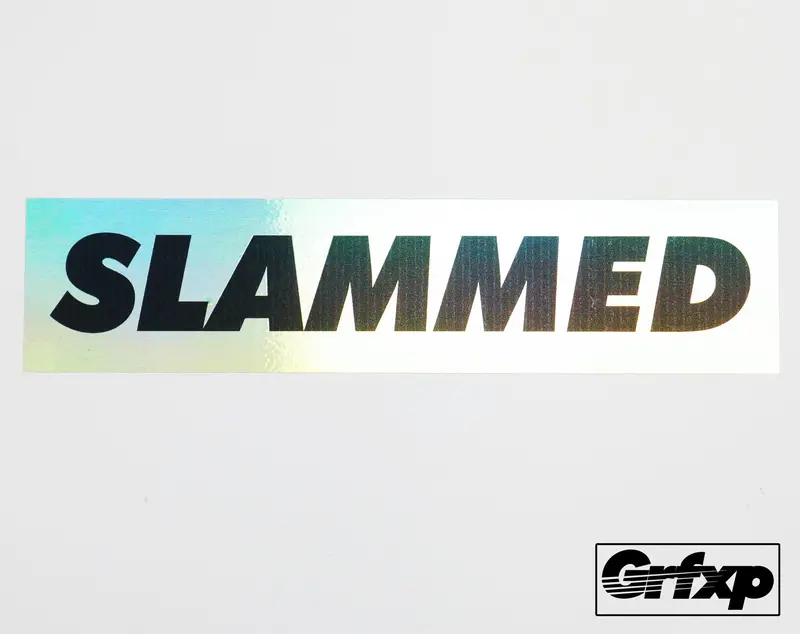 Slammed Oil Slick Printed Sticker 1