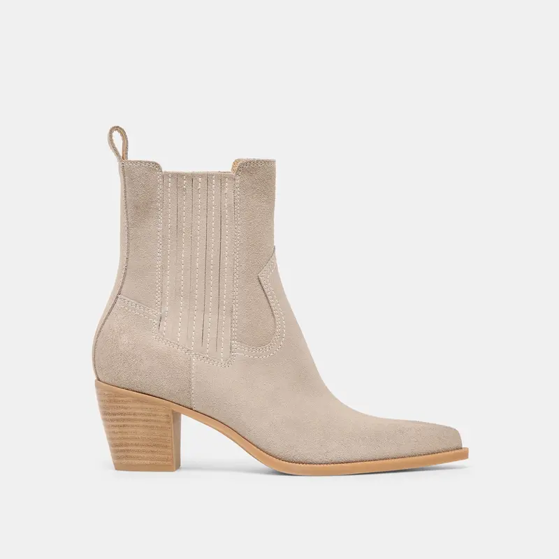 Slim Booties Taupe Suede 1