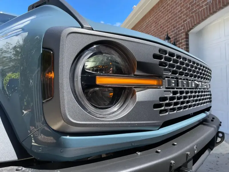 Smoked Sidemarker Overlays (Front Only) For 2021+ Bronco (All) 1