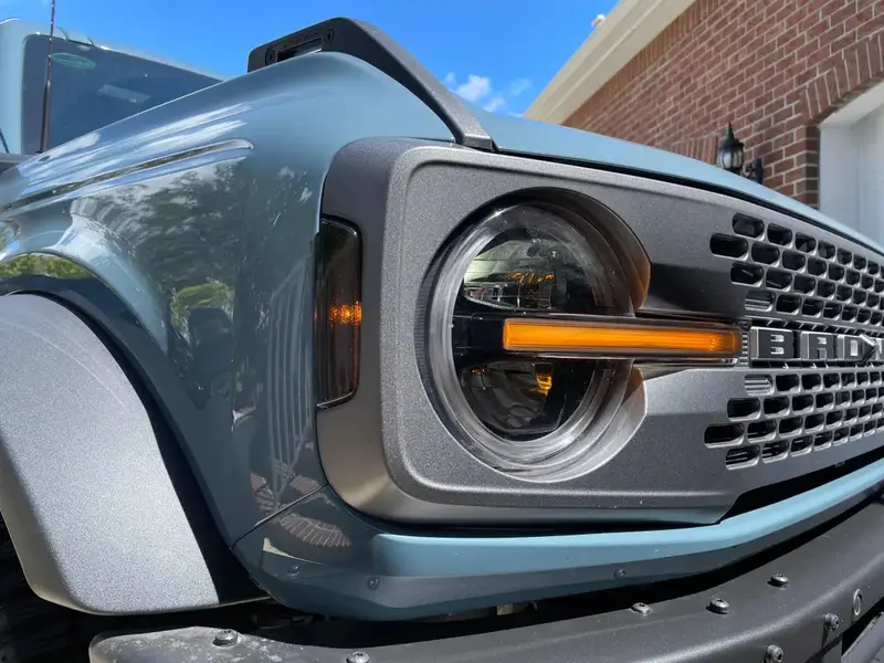 Smoked Signature Drl Bar Overlays For 2021+ Bronco (Signature Headlights) 3