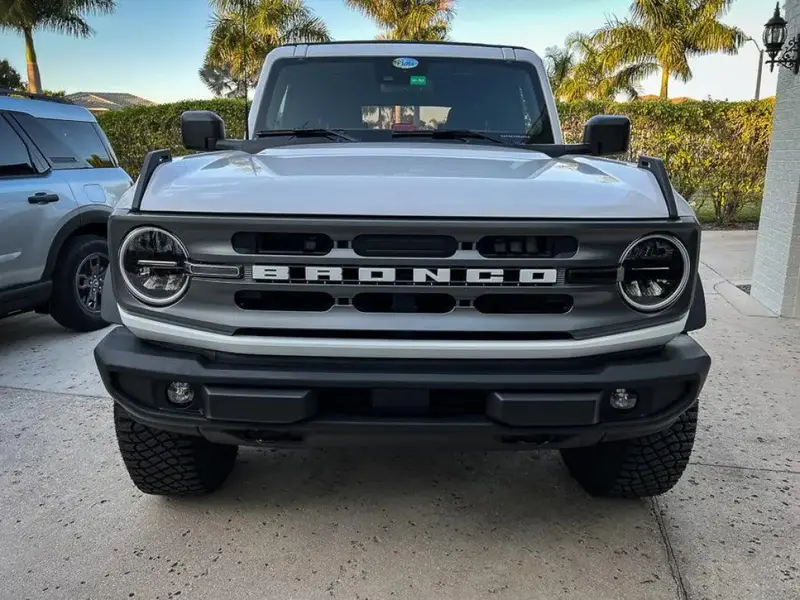 Smoked Signature Style Light Bar Overlays For 2021+ Bronco (Standard Headlights) 3