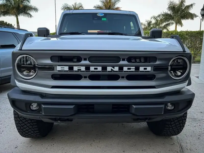Smoked Signature Style Light Bar Overlays For 2021+ Bronco (Standard Headlights) 4