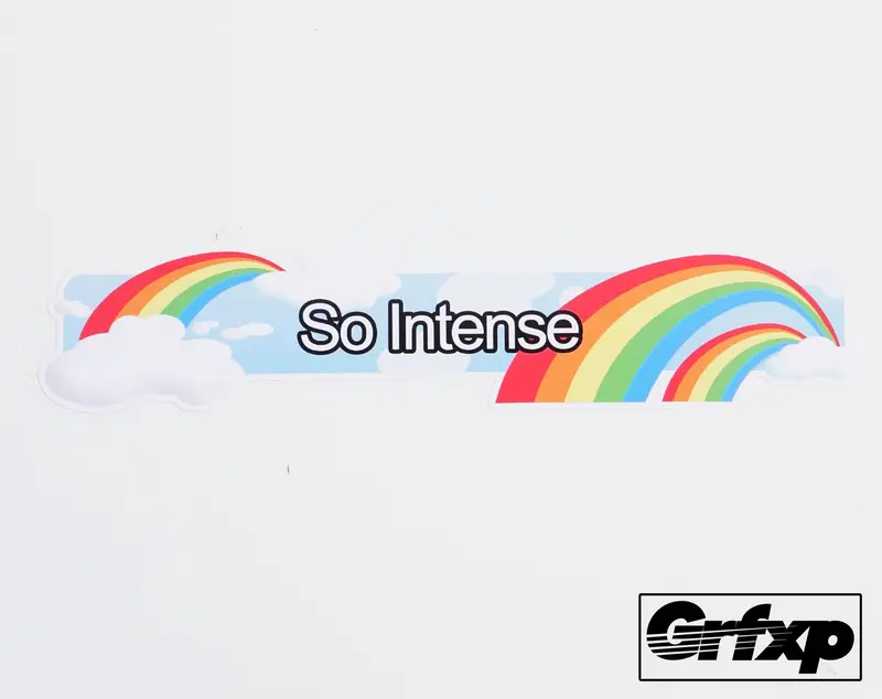 So Intense Double Rainbow Mw3 Title Printed Sticker 1