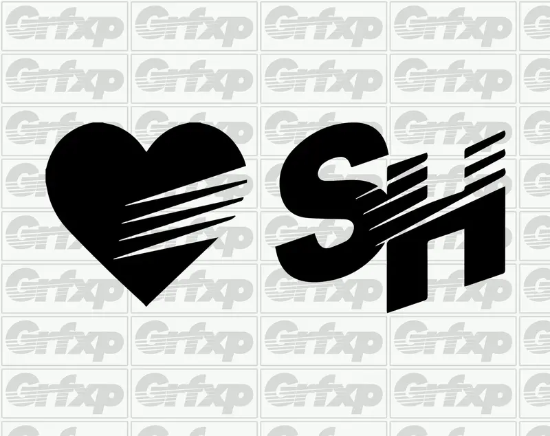 Speedhunters Heart & Sh Logo Sticker Pack 1