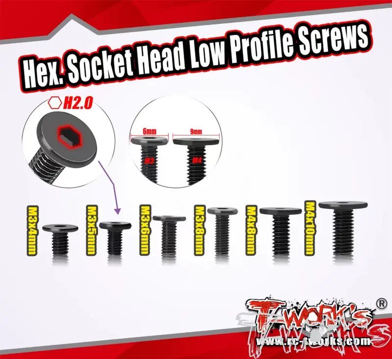 Ss-Lp   M3 Hex. Socket Head Low Profile Screws 1