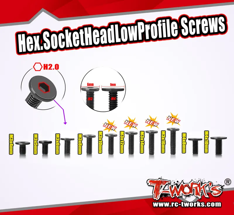 Ss-Lp   M3 Hex. Socket Head Low Profile Screws 1