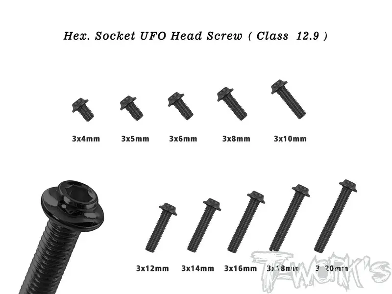 Ss-U M3 Hex. Socket Ufo Head Screw ( Class 12.9 ) 1