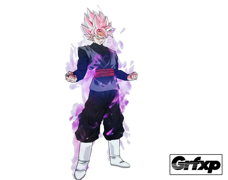 Ssj Black Goku Printed Sticker 1