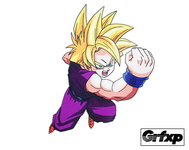 Ssj Gohan Printed Sticker 1