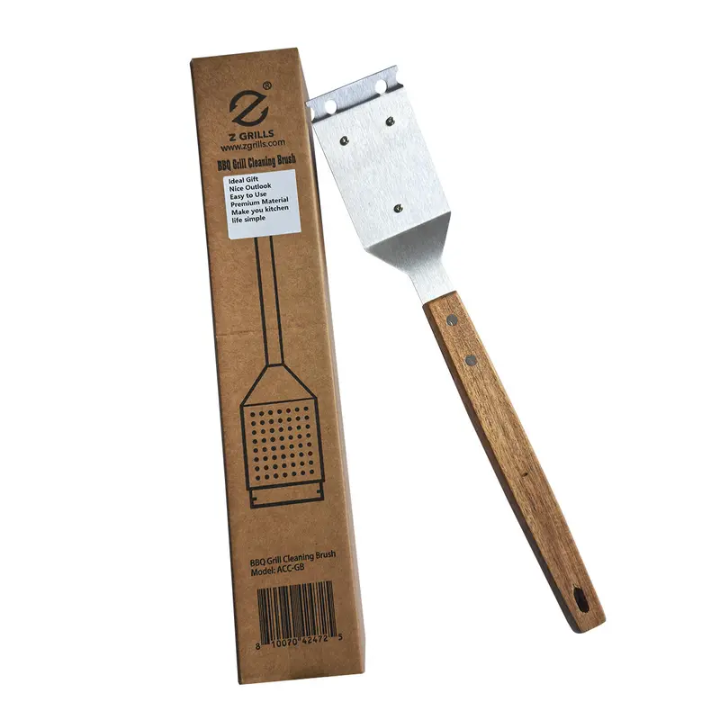 Stainless Steel 2-In-1 Grill Brush & Scraper 1
