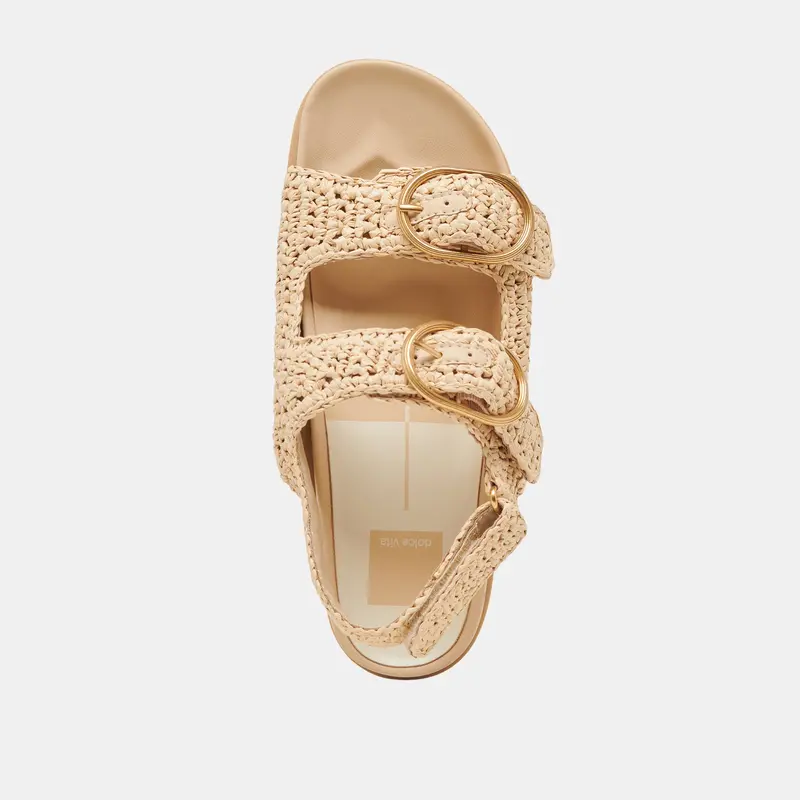 Starla Crochet Sandals Natural Knit 10