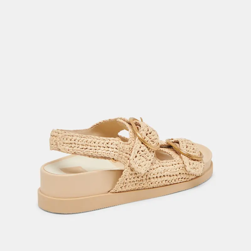 Starla Crochet Sandals Natural Knit 5