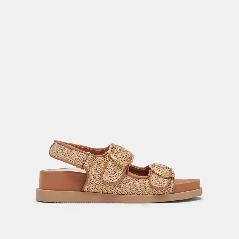 Starla Sandals Tan Multi Woven - Re:Vita 1
