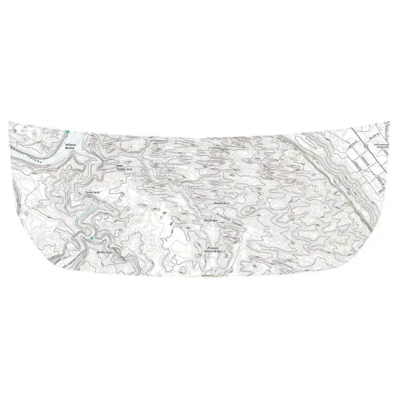 Stealth Clear Moab Topographic Map Hood Overlay For 2021+ Bronco 1