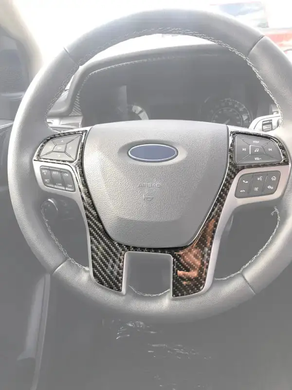 Steering Wheel Accent Overlay Fits 2019-2023 Ford Ranger 1