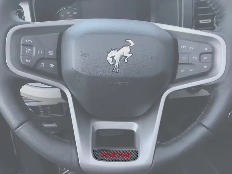 Steering Wheel Accent Overlay Fits 2021-2026 Ford Bronco 1