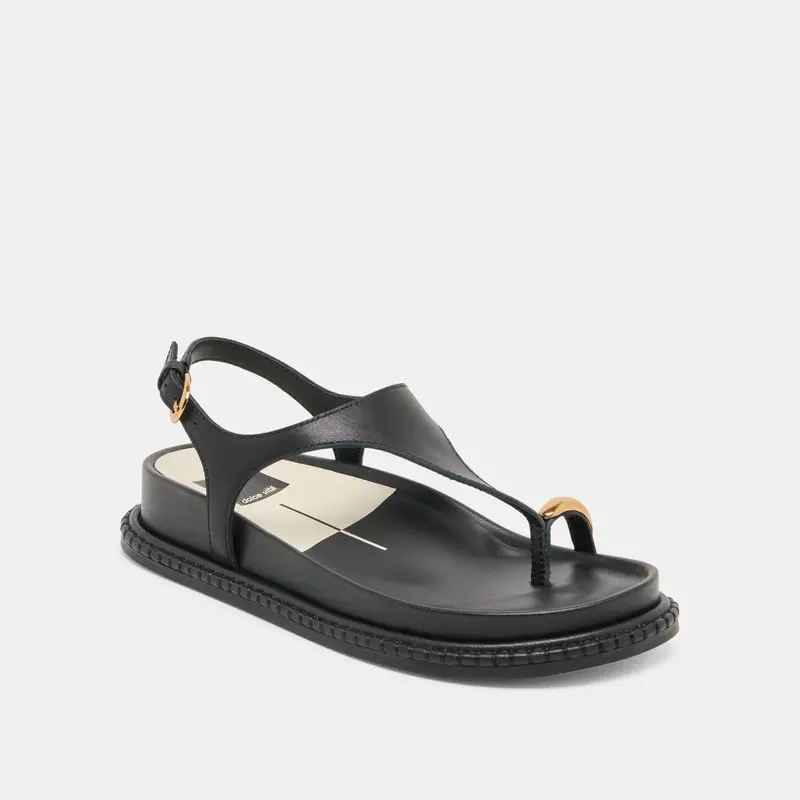 Stefan Sandals Black Leather 3
