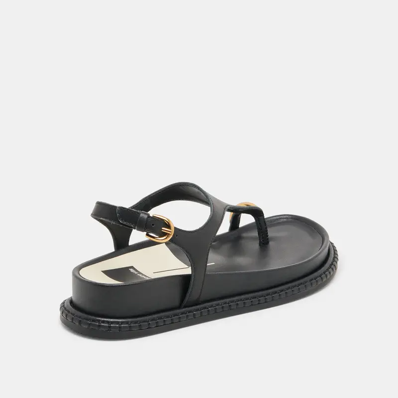 Stefan Sandals Black Leather 5