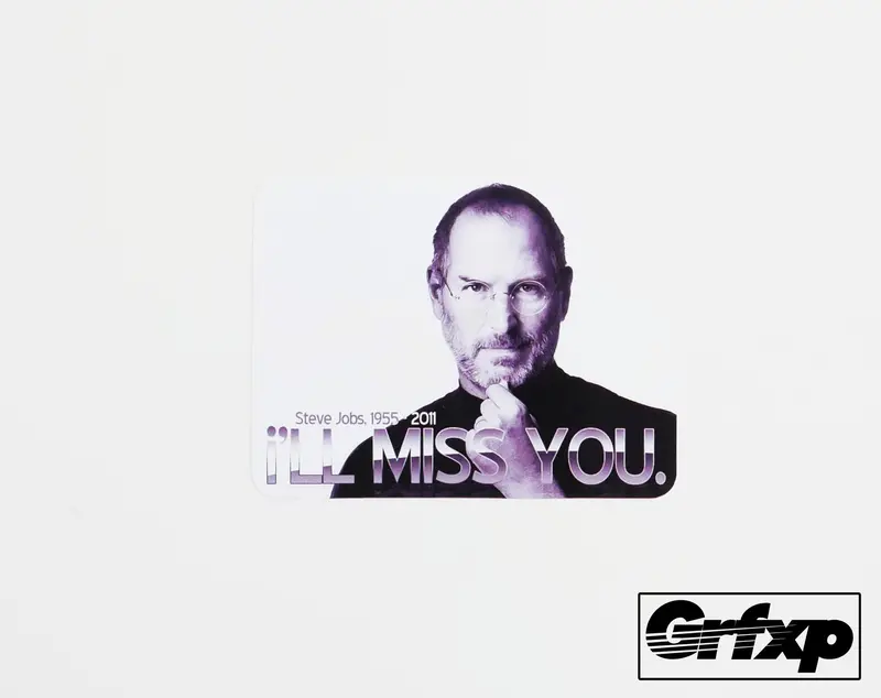 Steve Jobs Tribute Printed Sticker 1