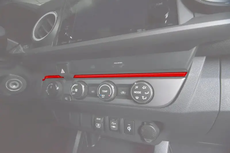 Strip Above Climate Control Accent Overlay Fits 2016-2023 Toyota Tacoma 1