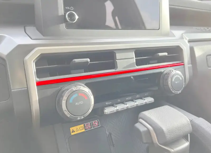 Strip Above Climate Control Accent Trim Fits 2024-2024 Toyota Tacoma & 2025-2026 4Runner 1