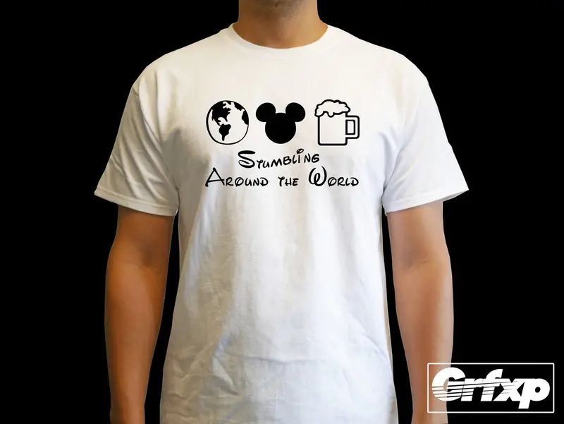 Stumbling Around The World T-Shirt 1