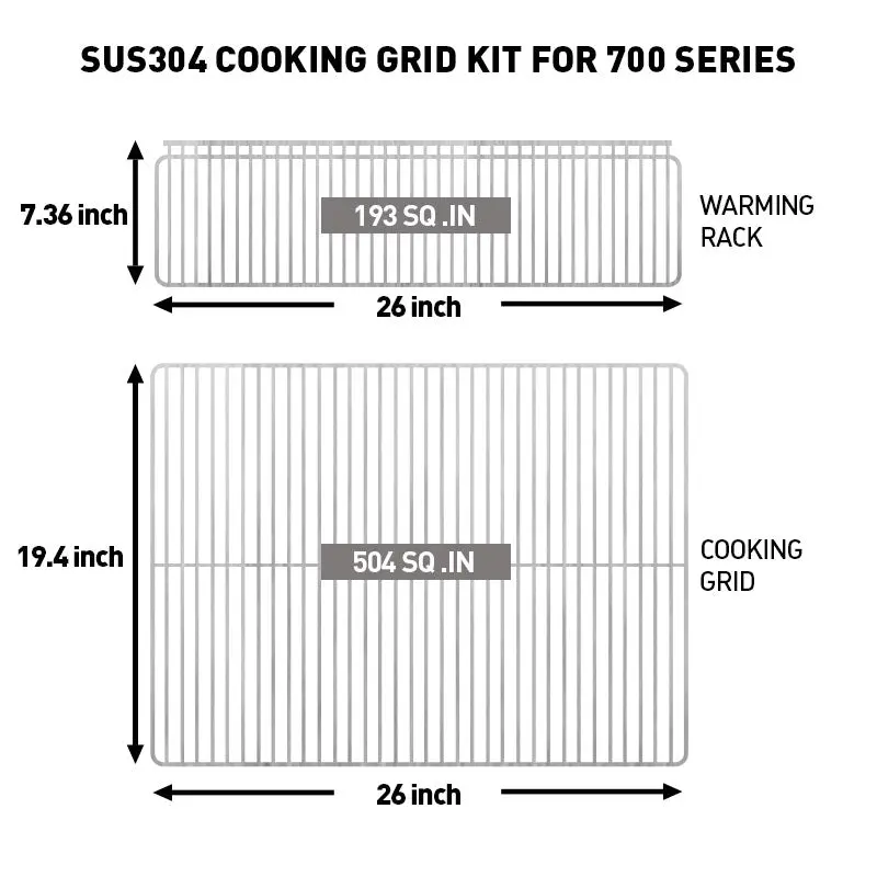 Sus304 Cooking Grid Kit For 700 Series 1