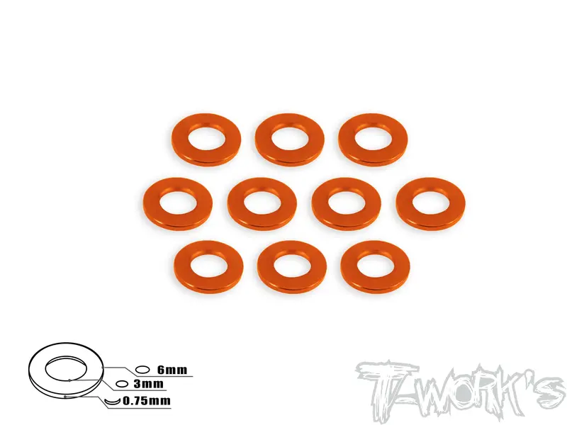 Ta-007 Aluminum 3Mm Bore Washer 0.75Mm 10Pcs. 4