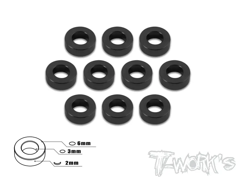 Ta-009 Aluminum 3Mm Bore Washer 2.0Mm 10Pcs. 3