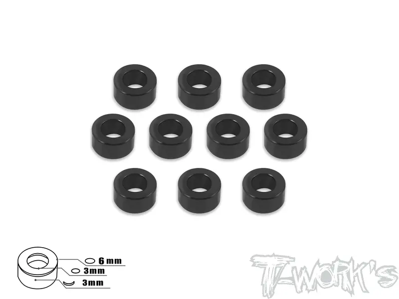 Ta-010 Aluminum 3Mm Bore Washer 3.0Mm 10Pcs. 3