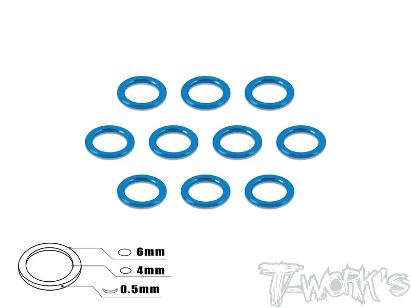 Ta-013 Aluminum 4Mm Bore Washer 0.5Mm 10Pcs. 1