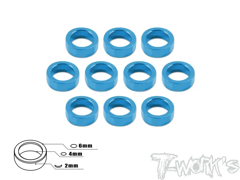 Ta-016 Aluminum 4Mm Bore Washer 2.0Mm 10Pcs. 1