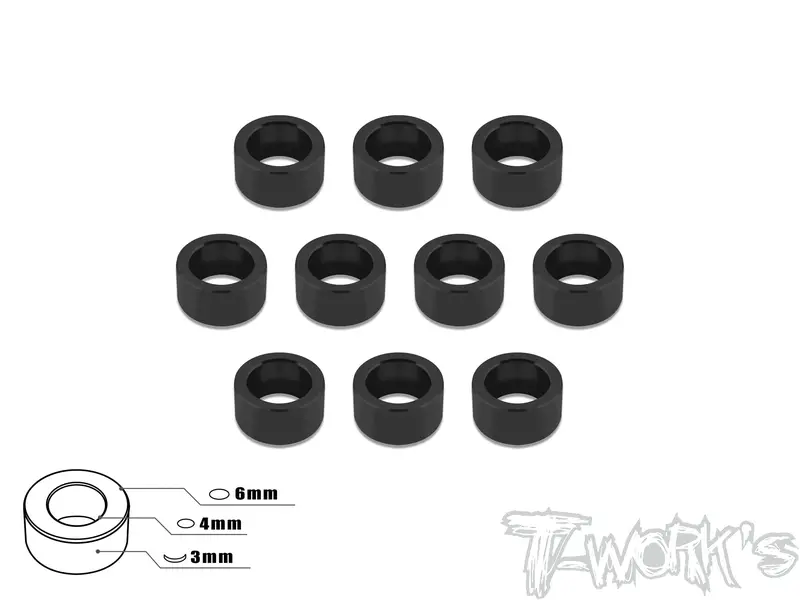 Ta-017 Aluminum 4Mm Bore Washer 3.0Mm 10Pcs. 3