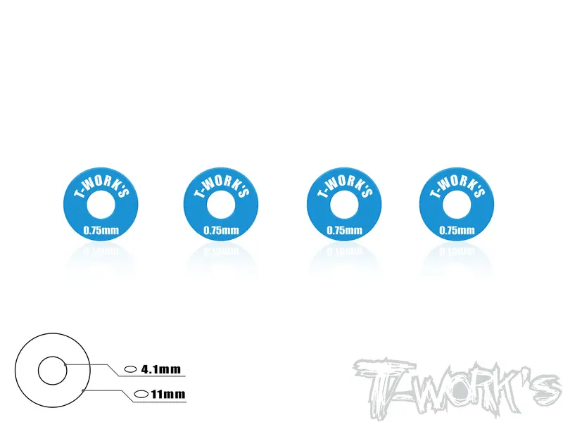 Ta-028 Aluminum Wheel Shim 0.75Mm 4 Pcs. 1